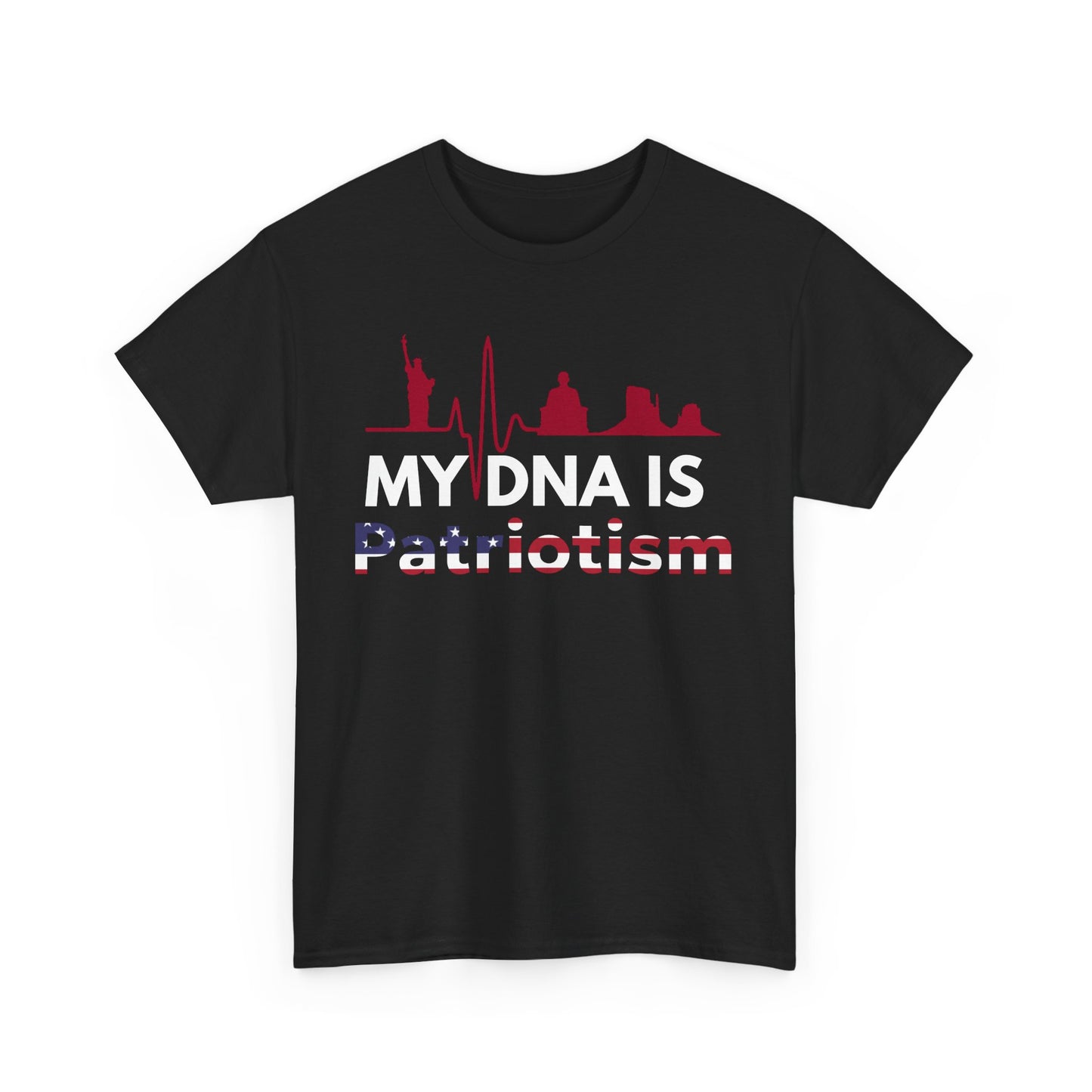 Patriotic Unisex Tee, My DNA is Patriotism Shirt, USA Graphic Tee, Fourth of July Top, Gifts for Veterans, Casual Independence Day Fashion
