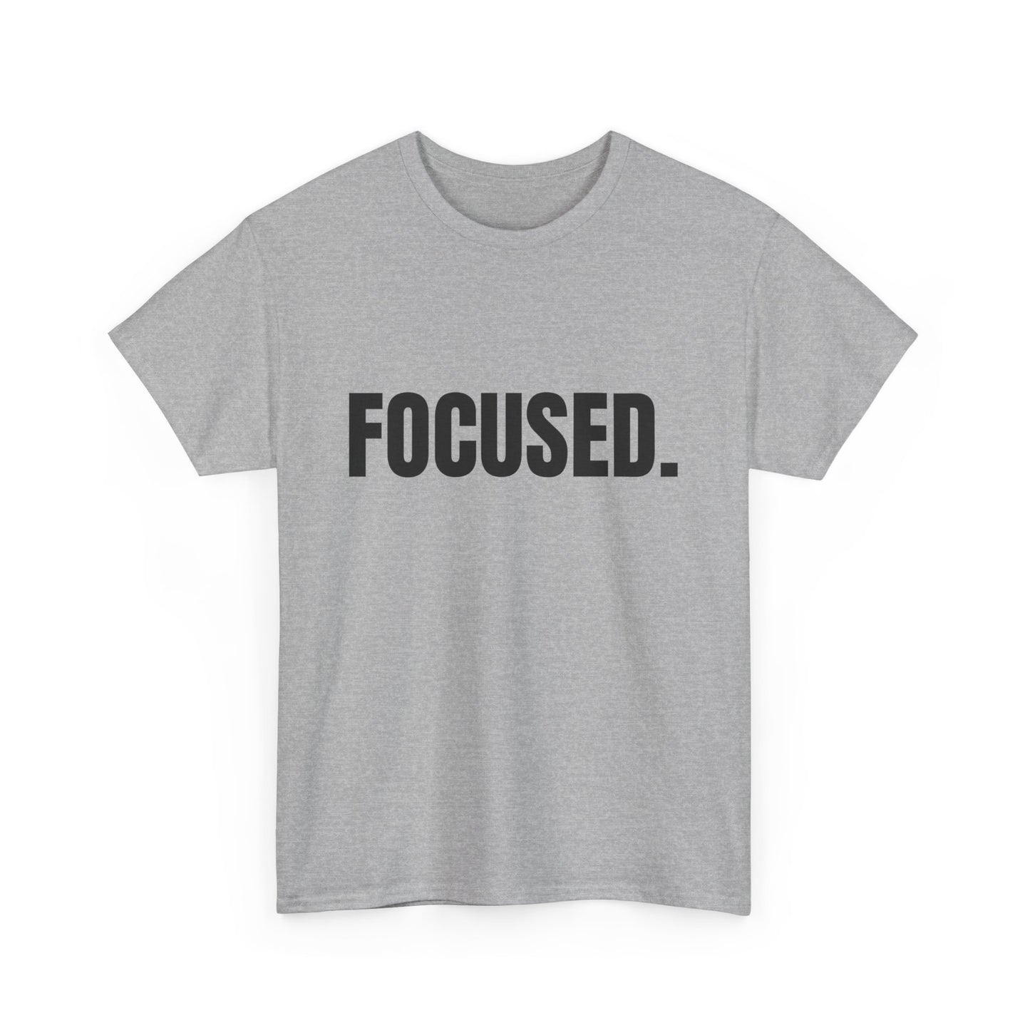 Focused Unisex Heavy Cotton Tee - Motivational Shirt for Productivity
