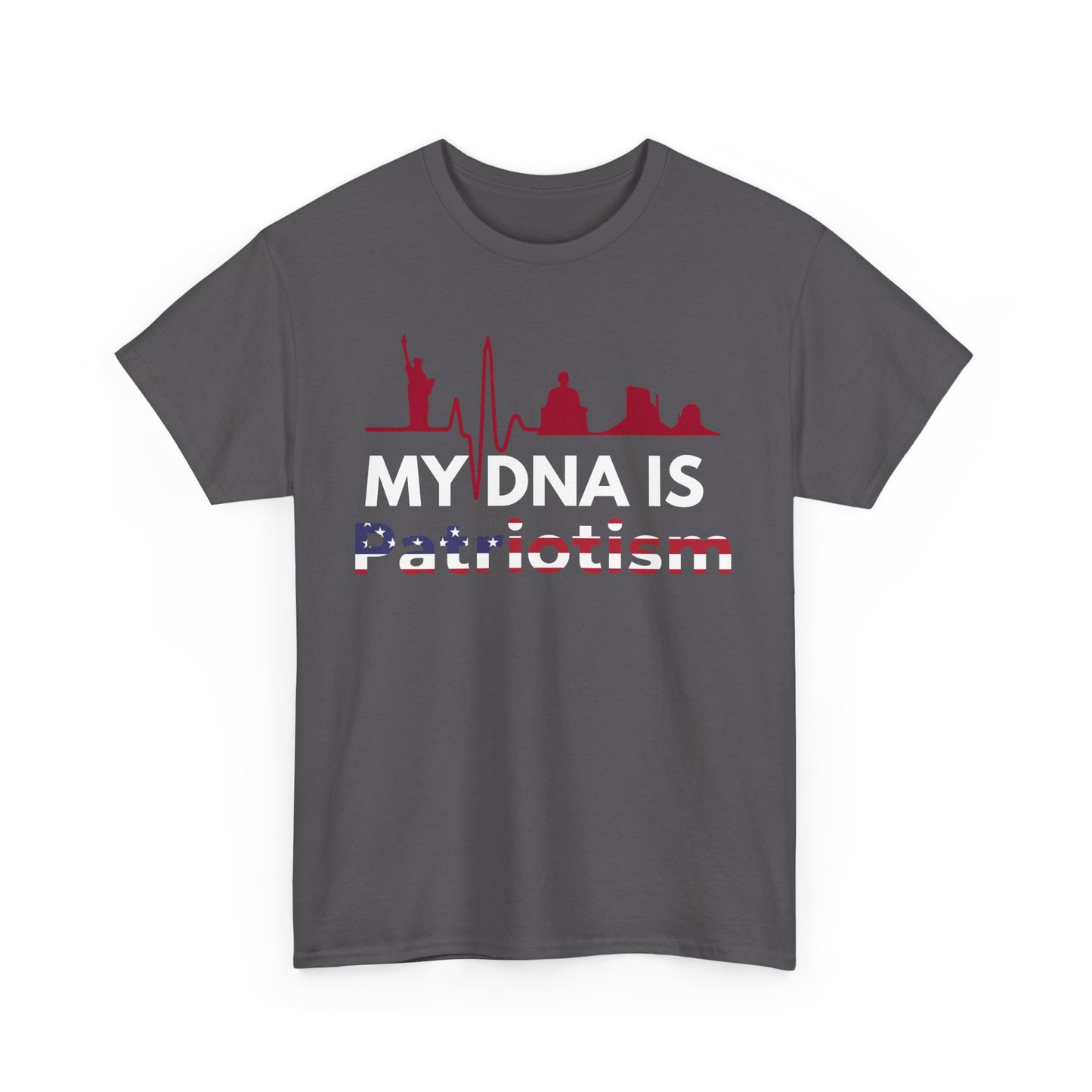 Patriotic Unisex Tee, My DNA is Patriotism Shirt, USA Graphic Tee, Fourth of July Top, Gifts for Veterans, Casual Independence Day Fashion