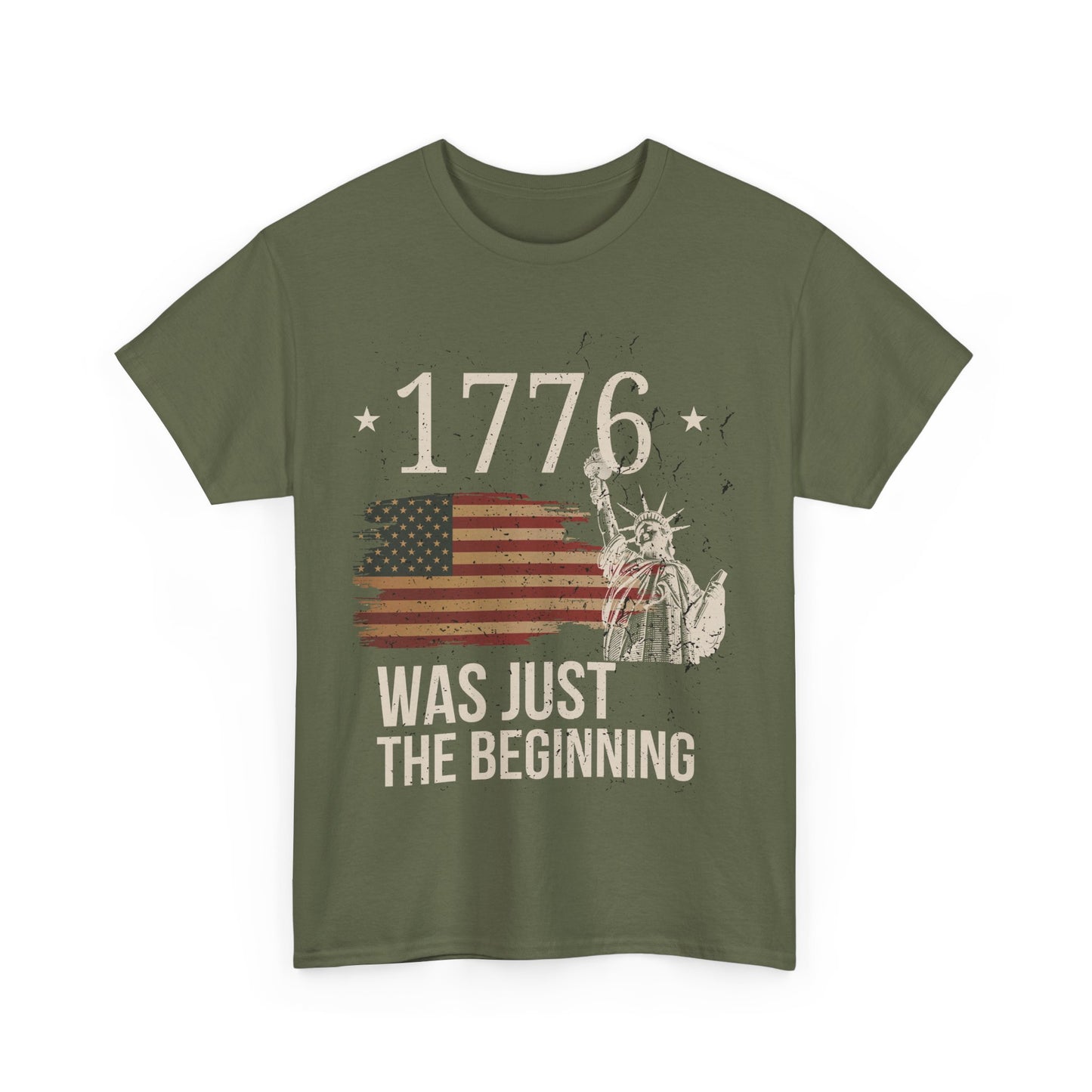 1776, Was Just the Beginning Unisex Heavy Cotton Tee - Vintage Patriotic Shirt