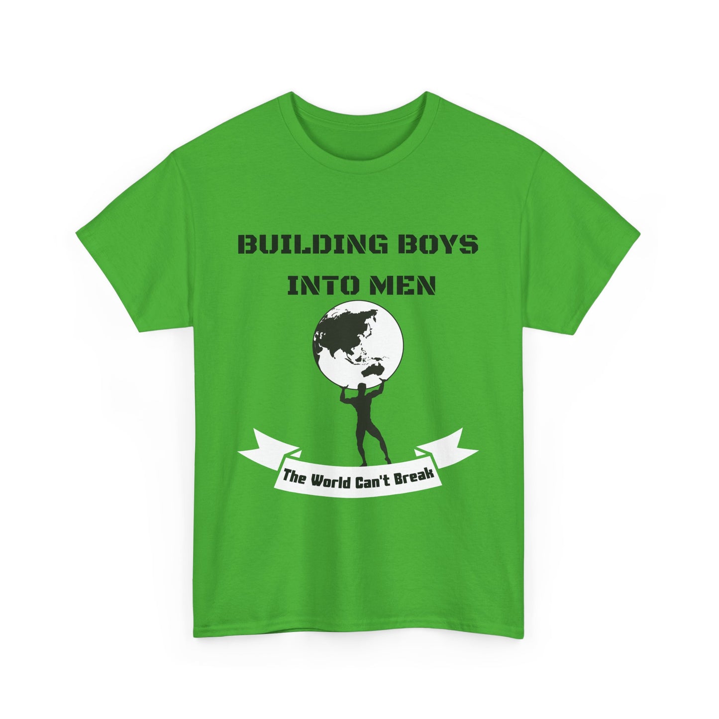 Empowering Unisex Heavy Cotton Tee - Building Boys Into Men, Motivational Gift, Men's Apparel, Inspirational Shirt, Father's Day, [...]