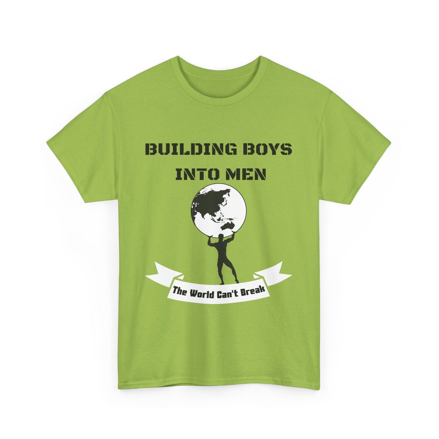 Empowering Unisex Heavy Cotton Tee - Building Boys Into Men, Motivational Gift, Men's Apparel, Inspirational Shirt, Father's Day, [...]