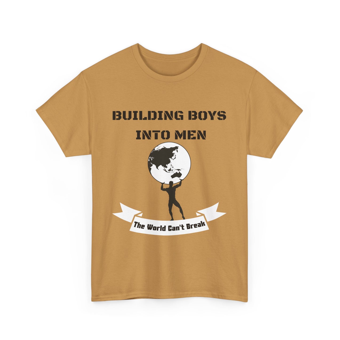 Empowering Unisex Heavy Cotton Tee - Building Boys Into Men, Motivational Gift, Men's Apparel, Inspirational Shirt, Father's Day, [...]